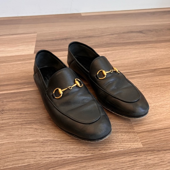 AUTHENTIC GUCCI BRIXTON HORSEBIT CONVERTIBLE LOAFER. BLACK. SIZE 36.5.